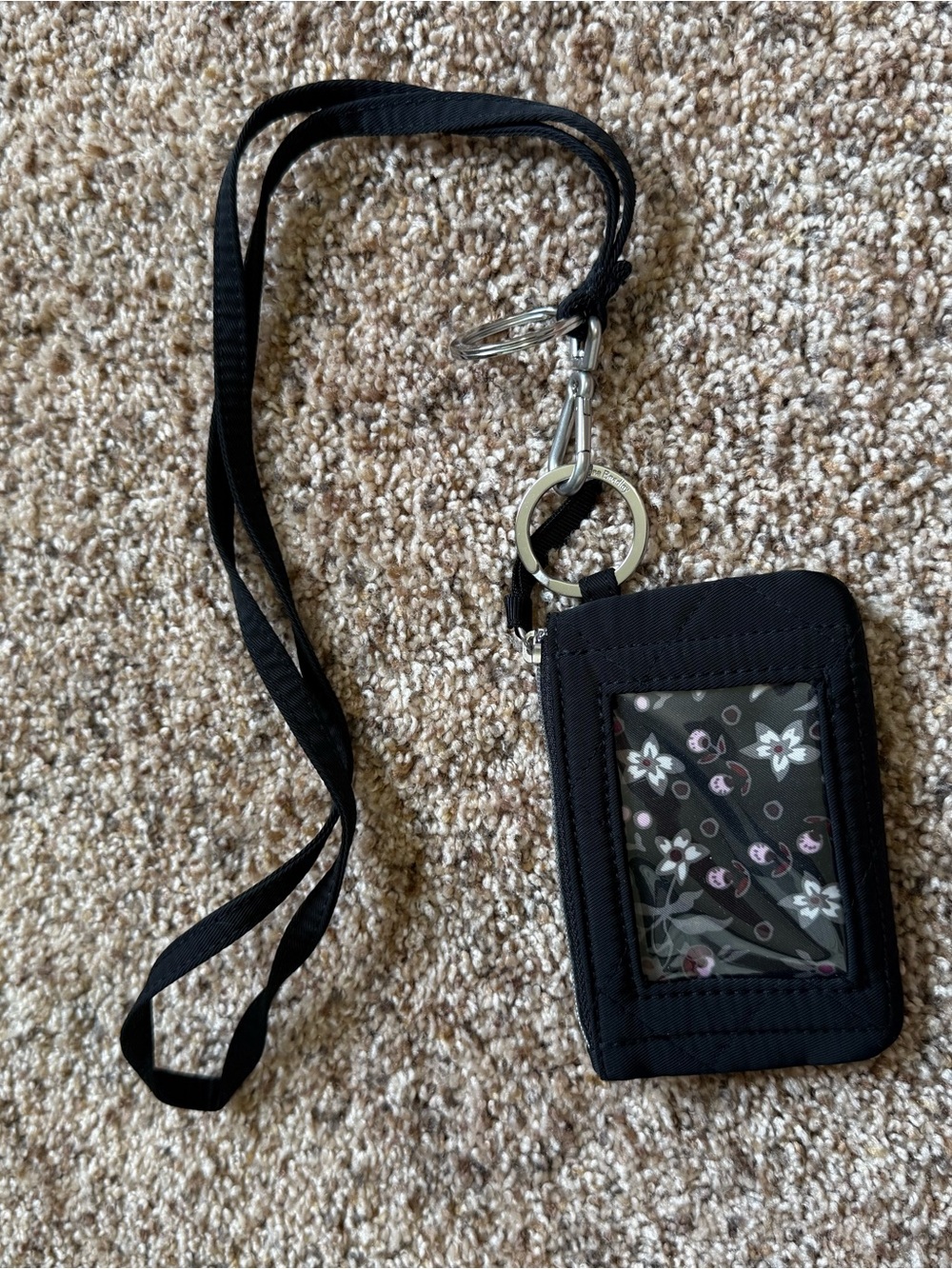 Vera Bradley Black Lanyard